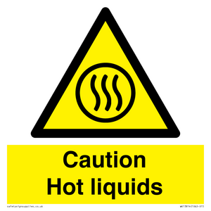 Caution hot liquids